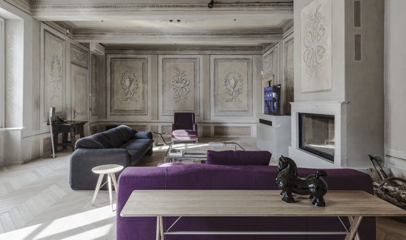 Explore the raw elegance of this ultra sophisticated Italian apartment