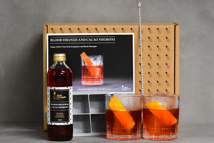 Blood orange and cacao negroni pack