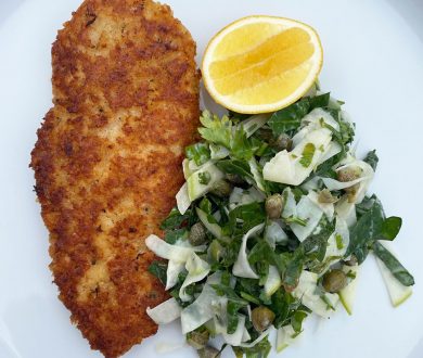 This chicken schnitzel recipe is here to satisfy your comfort food cravings