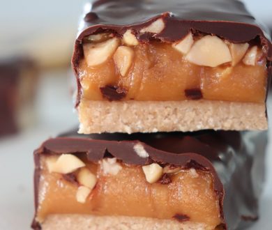 This better-for-you Snickers bar recipe is the treat you need right now
