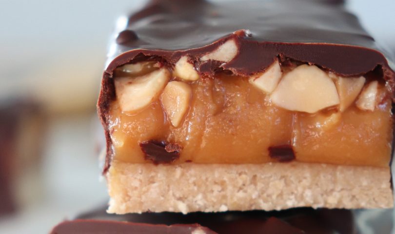 This better-for-you Snickers bar recipe is the treat you need right now