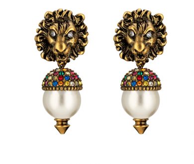 Lion Head Earrings