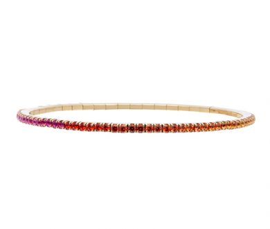 Rainbow Sapphire Stretch Bracelet