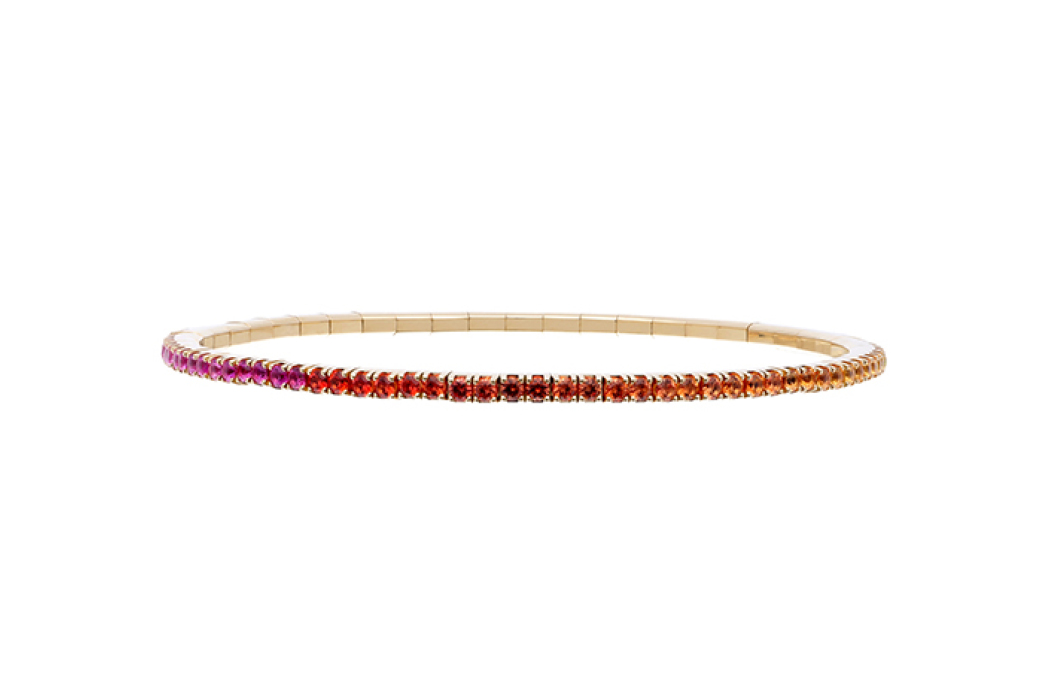 Rainbow Sapphire Stretch Bracelet