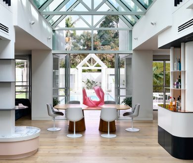 Step inside an opulent 80s-inspired home where glamour and colour come to play