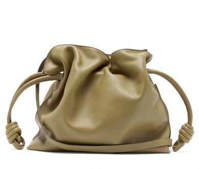 Loewe Flamenco leather clutch