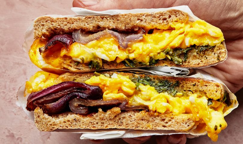 This breakfast sandwich is sure to get you out of bed and into the kitchen this weekend