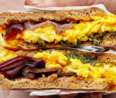 This breakfast sandwich is sure to get you out of bed and into the kitchen this weekend