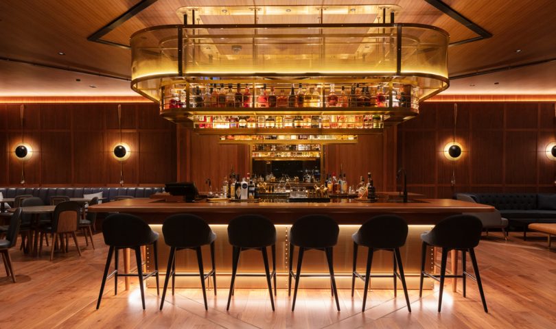 A polished bar on Auckland’s waterfront, concocting classic cocktails with a local twist
