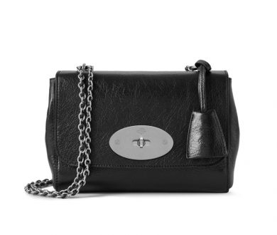 Mulberry Lily Black High Shine Calf Leather bag