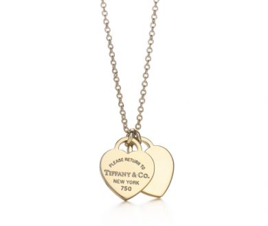 Tiffany & Co. double heart tag pendant