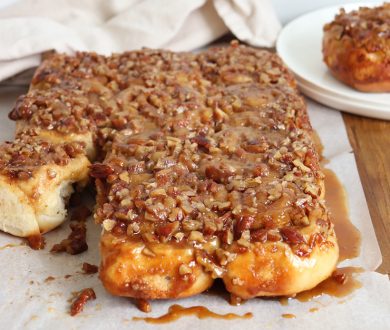 Need a pick-me-up? This recipe for pecan caramel sticky buns might be just the ticket