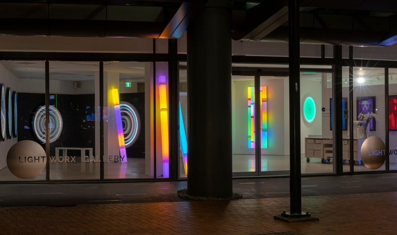 This gallery celebrates the illuminated beauty of light-based art