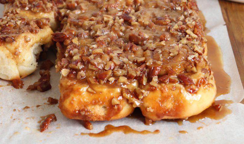 Need a pick-me-up? This recipe for pecan caramel sticky buns might be just the ticket