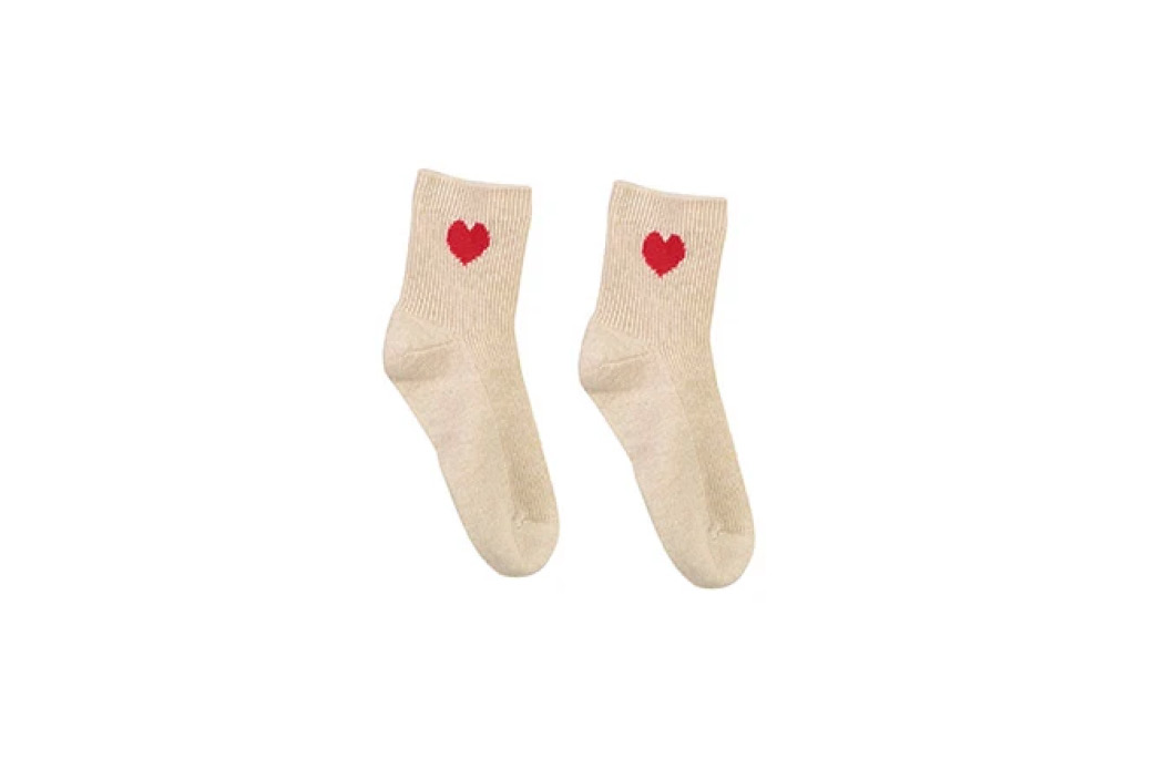 Cashmere Heart Socks