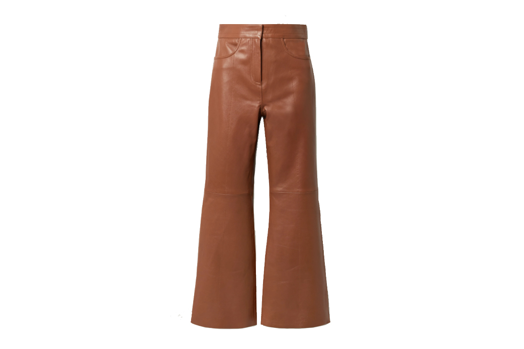 Stand Studio Eudora leather flared pants