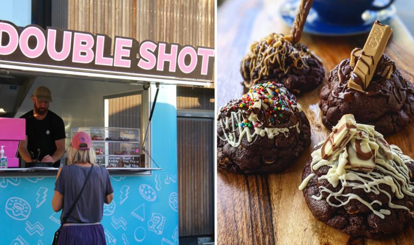 Double Shot is the fun food truck serving great coffee and decadent treats