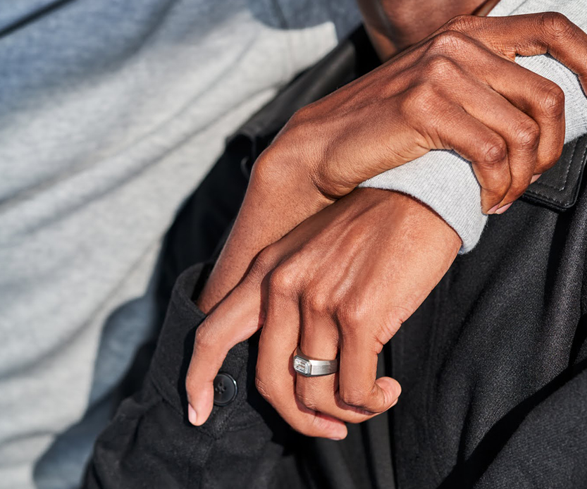 The Tiffany® Setting engagement ring in platinum with a round brilliant  diamond and baguette diamonds. - Tiffany