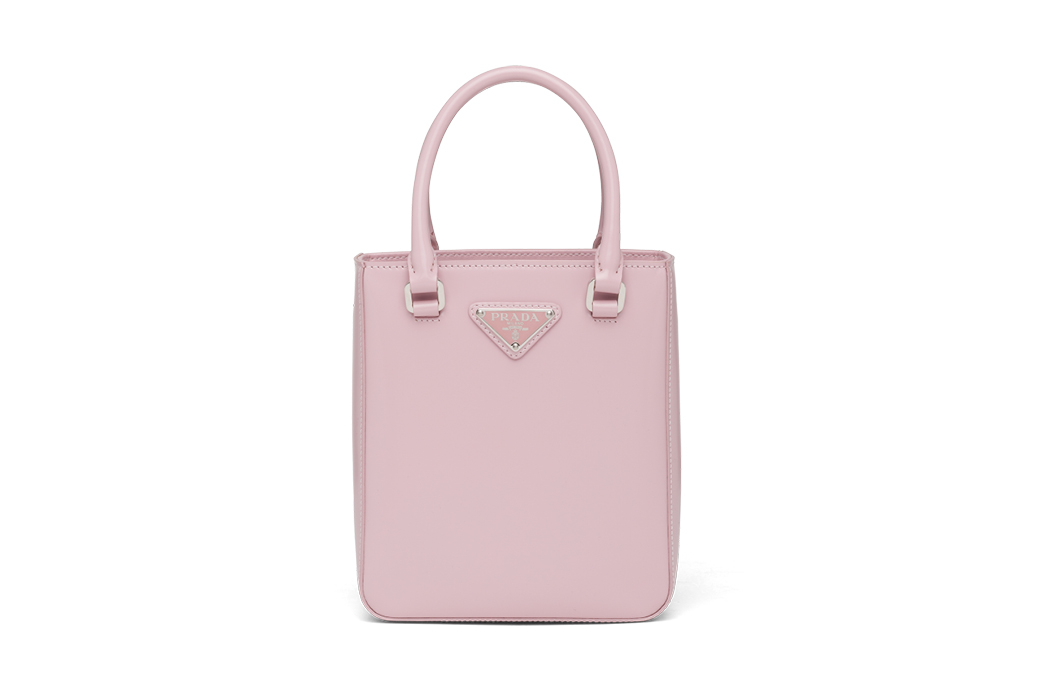 Prada brushed leather tote