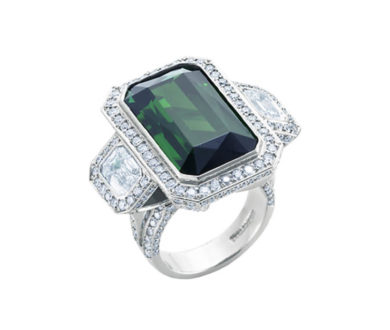 Sutcliffe Emerald Cut Tourmaline Ring