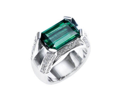 Sutcliffe Green Tourmaline Ring