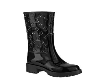 LOUIS VUITTON Drops Flat Half Boots in Black - More Than You Can