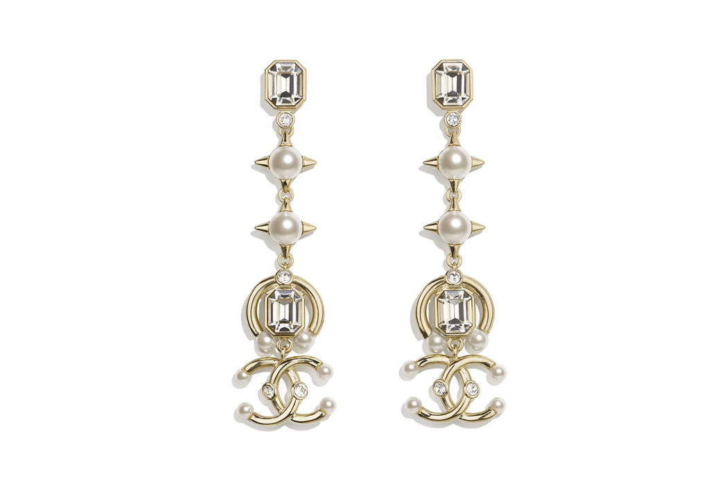 Chanel drop earrings