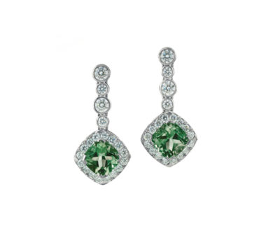 Apple tourmaline earrings