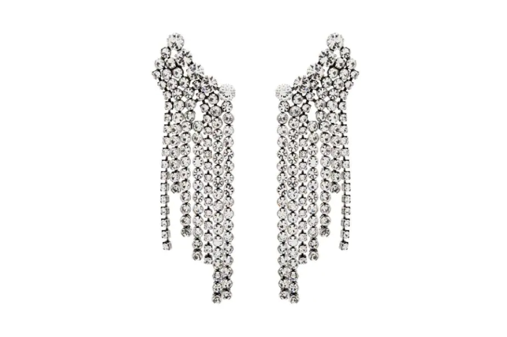 Isabel Marant fringed crystal earrings