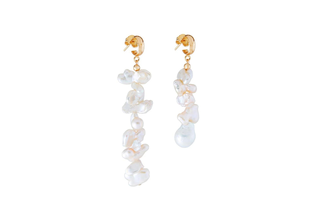 Martha Calvo Keshi pearl earrings 