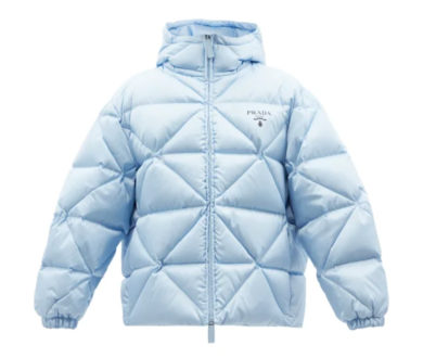 Prada Hooded Quilted Re-Nylon Jacket