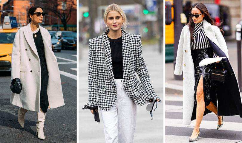 Embrace a monochromatic moment with  these stylish black and white wardrobe additions