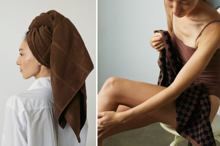 Josephine Hand Towel in Tabac Noir