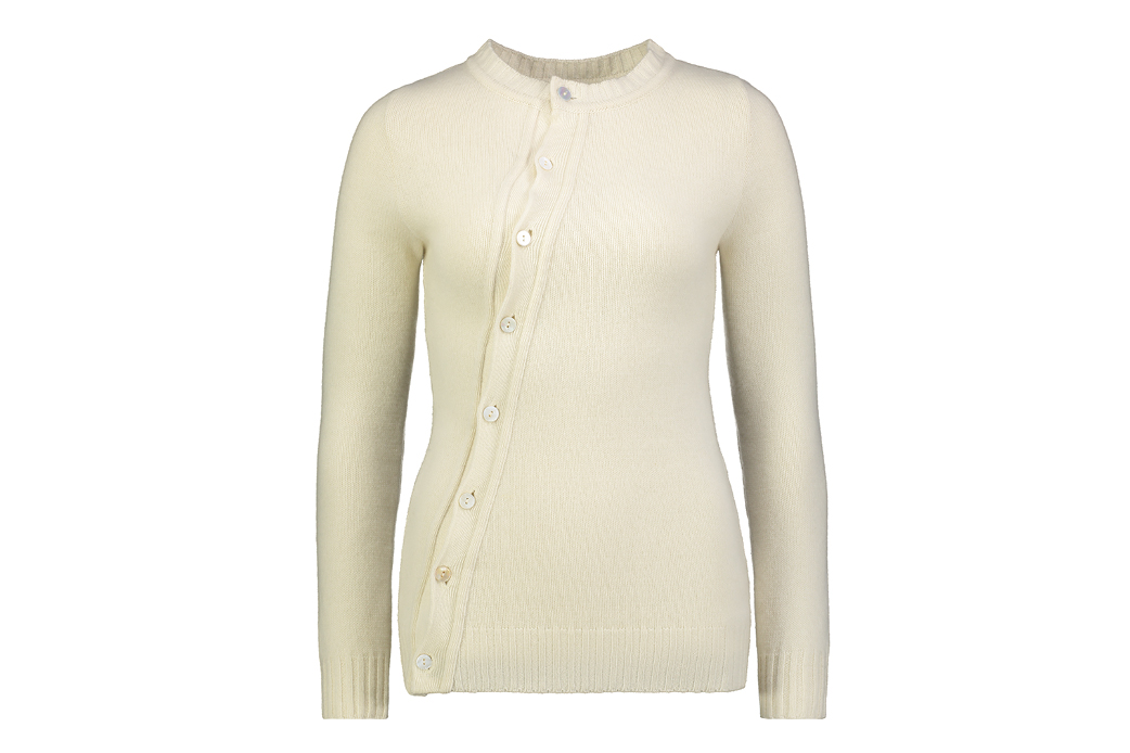 Brigette knitted asymmetric cardigan
