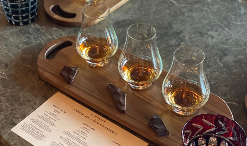 Tempt the senses with this decadent rum and chocolate tasting experience