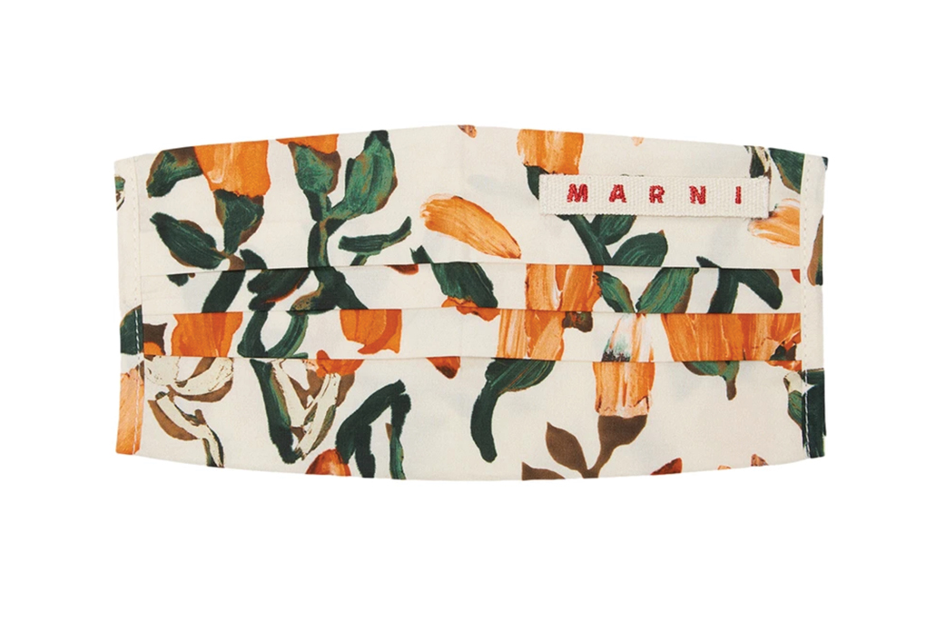 Marni cotton face mask cover