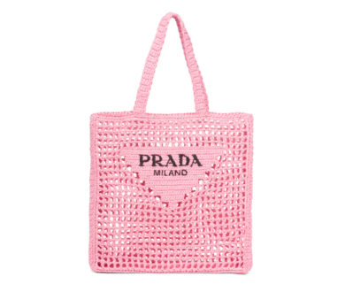 Prada Raffia Tote Bag