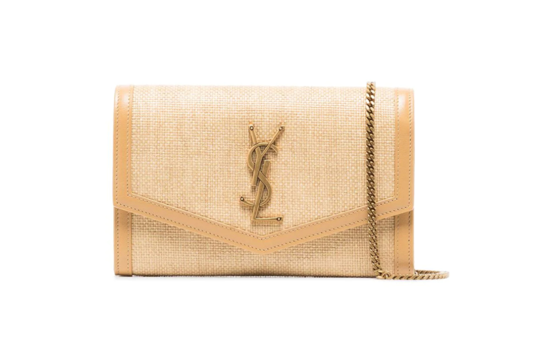 Saint Laurent Raffia Shoulder Bag