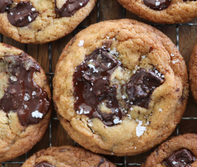 Better your next batch of cookies with this salted chocolate chunk cookie recipe