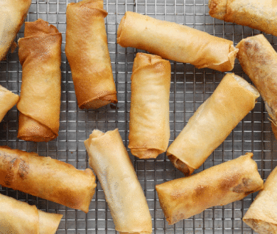 Cheeseburger spring rolls, anyone? This recipe combines two fast food faves for an irresistibly indulgent snack