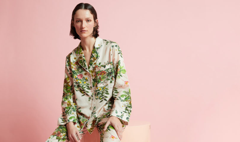 The new sleepwear collaboration between Papinelle and Karen Walker is in bloom