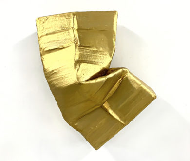 Get to know artist Monique Lacey, whose golden, abstract sculptures are not quite what they seem