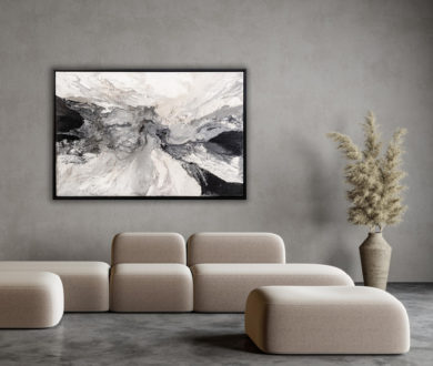 Bringing great art closer to home, Sarsfield Brooke’s Novocuadro range offers expressive art for sophisticated interiors