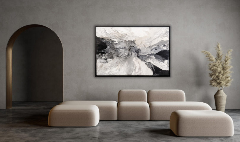 Bringing great art closer to home, Sarsfield Brooke’s Novocuadro range offers expressive art for sophisticated interiors