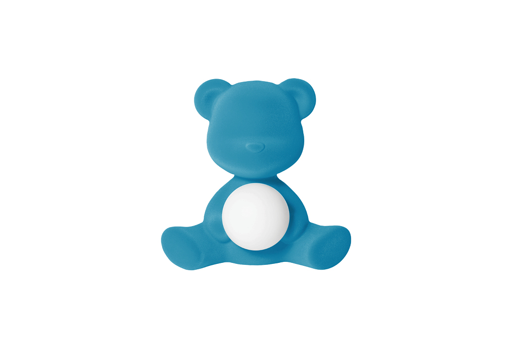Qeeboo Teddy Girl Lamp Velvet Finish with Rechargeable Led