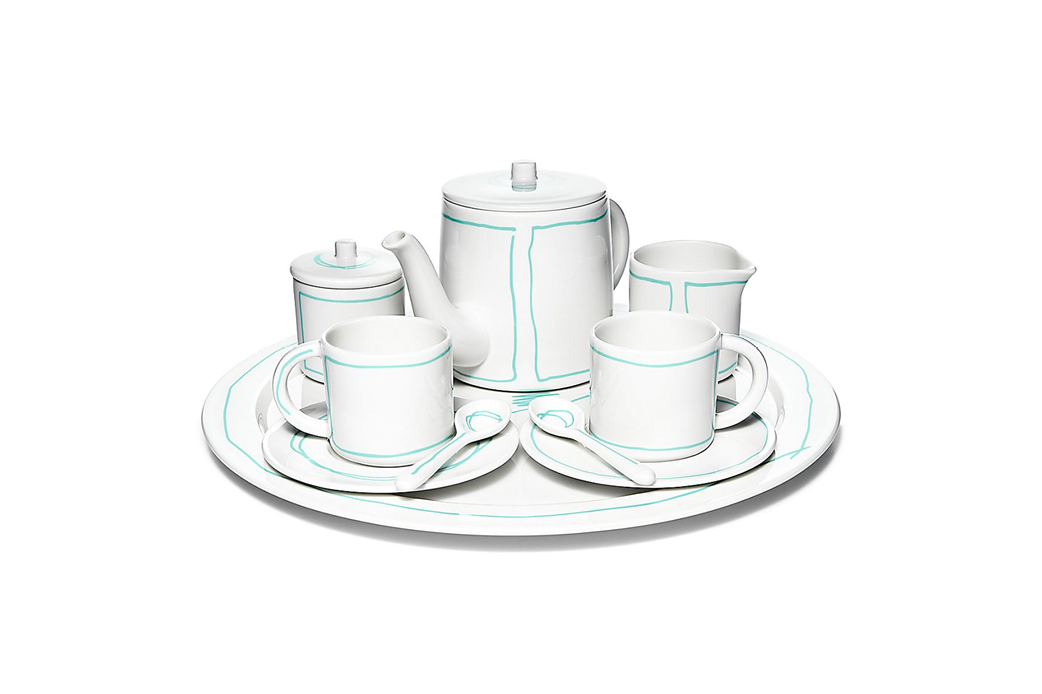 Blue® Line 10-piece Tea Set in Bone China