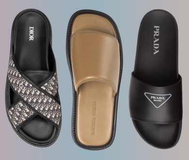 Make a splash with these designer men’s pool slides this summer