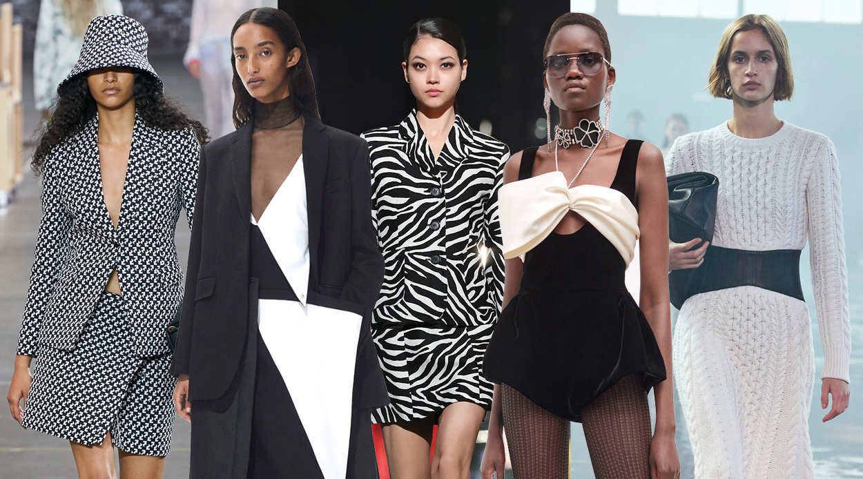 How to wear the black and white monochrome outfits of the moment