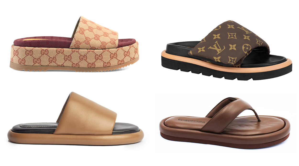 louis vuitton slides ladies