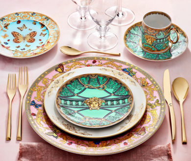Create a magical holiday meal with Versace’s entrancing table settings